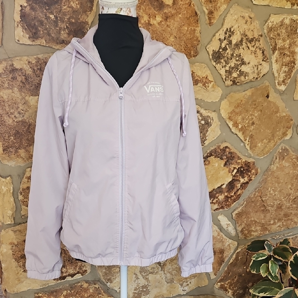 Vans Kastle II Evening Haze Lilac Hooded ‎ Windbreaker Jacket Sz M